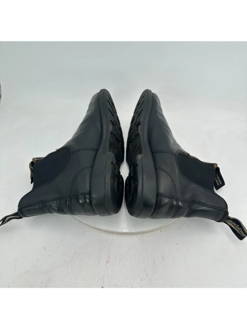 Blundstone Men Size 11 US 12 Black Leather Pull On Side Elastic Chelsea Boot
